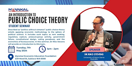 An Introduction to Public Choice Theory - With Dr Riko Stevens