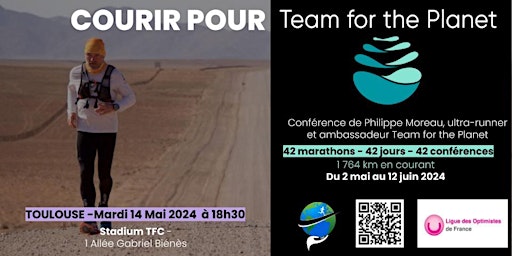 Imagem principal do evento Courir pour Team For The Planet - Toulouse