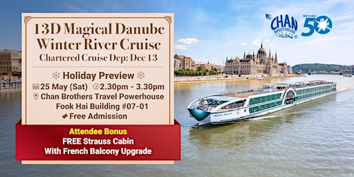 Imagem principal do evento 13D Magical Danube Winter River Cruise Holiday Preview
