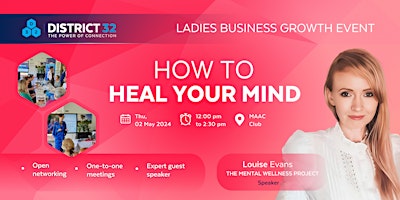 Primaire afbeelding van District32 Ladies Business Growth Event - Perth  - Thu 02 May