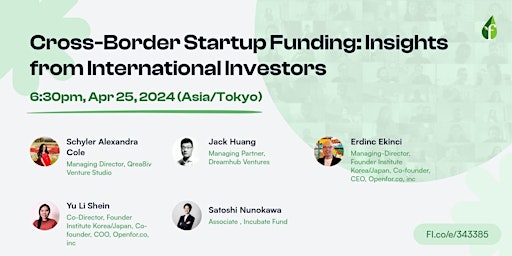 Imagem principal do evento Cross-Border Startup Funding: Insights from International Investors