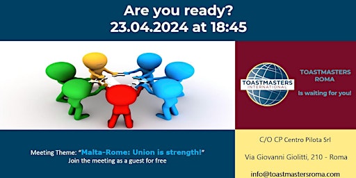 Imagem principal do evento Malta-Rome: Union is strength!