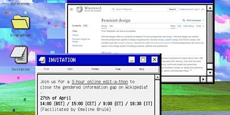 Wikipedia Edit-a-thon on "Feminist Design"