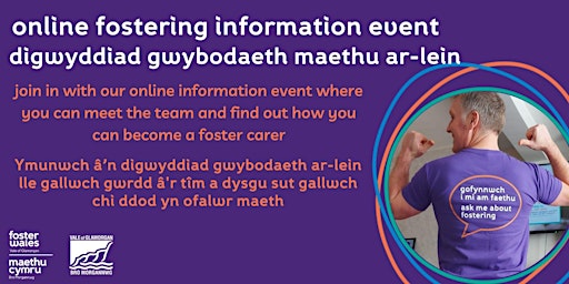 Image principale de Online Fostering Information Event/ Digwyddiad Gwybodaeth Maethu Ar-lein