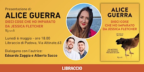 6 Maggio ore 18.00 presentazione di Alice Guerra al Libraccio di Padova