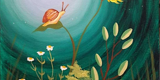 Sweet Little Snail - Paint and Sip by Classpop!™ primary image