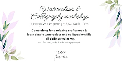 Hauptbild für Watercolour & Calligraphy workshop