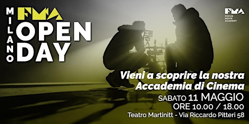 OPEN DAY FOCUS MOVIE ACADEMY A MILANO primary image