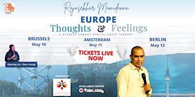 Thoughts and Feelings - Standup special by Rajasekhar Mamidanna (Amsterdam) primary image