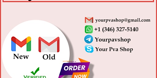 Primaire afbeelding van Best sites to Buy Gmail Accounts in Bulk (PVA, Old)