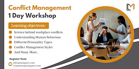 Conflict Management 1 Day Workshop in Edmonton on 1st May 2024
