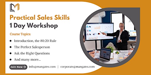 Practical Sales Skills 1 Day Workshop in Nashville, TN on Jun 21st, 2024 primary image
