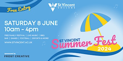 Image principale de Summer Fest | Saturday 8 June | St Vincent College