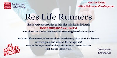Primaire afbeelding van Res Life Runners | Rhedwyr Bywyd Preswyl