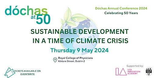 Imagem principal do evento Dóchas at 50: Sustainable Development in a Time of Climate Crisis