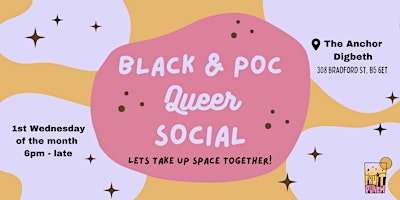 Imagem principal do evento Black & POC Queer Social