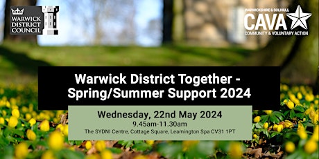 Warwick District Together - Spring/Summer support 2024 primary image