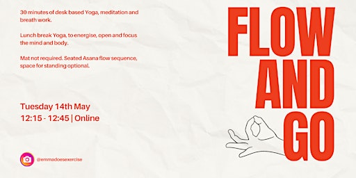 Primaire afbeelding van Flow and Go - Lunchtime Desk Yoga
