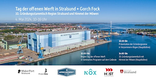 Hauptbild für Tag der offenen Werft Stralsund & 10. Gründungsstammtisch Region HST