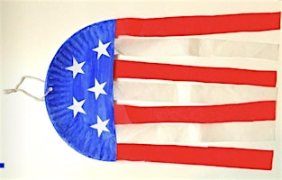 Image principale de Paper Plate Flag Craft (ages 2-5)