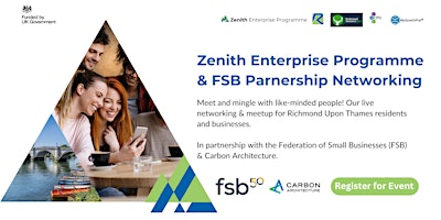 Imagem principal do evento Richmond Business Networking & FSB SW London |  Zenith Enterprise Programme