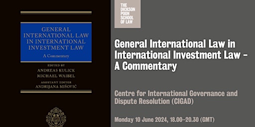 Hauptbild für General International Law in International Investment Law - A Commentary