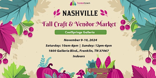 Imagen principal de Nashville Fall Craft and Vendor Market
