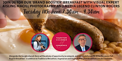 Primaire afbeelding van Brand Booster Breakfast - with Aisling Magill Photography & Clinton Rogers