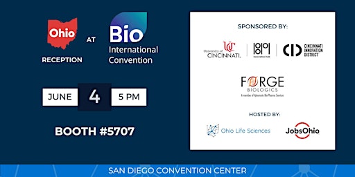 Imagem principal do evento Ohio Reception at BIO International (Booth 5707)