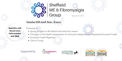 Primaire afbeelding van Sheffield ME & Fibromyalgia Group - Open Q&A on Benefits & Social Care