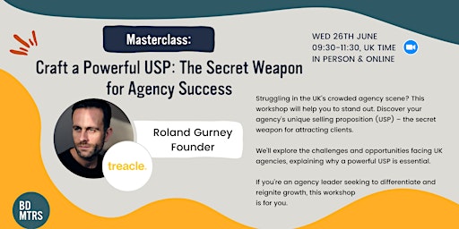 Imagem principal do evento Craft a Powerful USP: The Secret Weapon for Agency Success