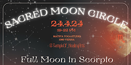 Imagem principal do evento Scorpio Full Moon Ritual - Sacred Lunar Circle Vienna