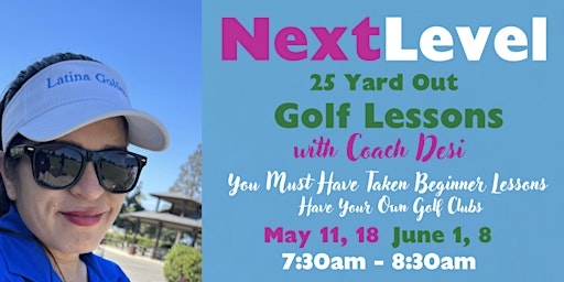 Imagem principal do evento Next Level  Golf Lessons with the Latina Golfers Association