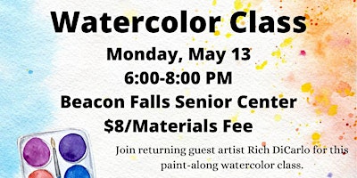 Watercolor Class (Adult/YA Program, $8/materials fee) primary image