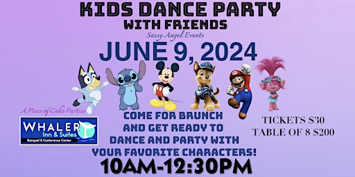 Primaire afbeelding van KIDS DANCE PARTY BRUNCH!