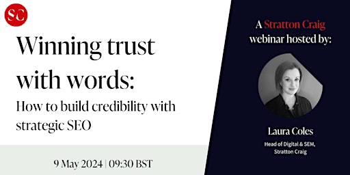 Primaire afbeelding van Winning trust with words: How to build credibility with strategic SEO