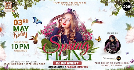 SPRING FLING THEME PARTY | 2024 | WITH TOPEND DJ AT SAMBUCA 360