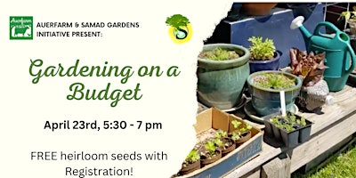 Imagem principal do evento Gardening on a Budget