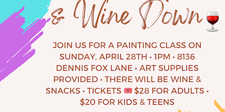 Join us for Painting & Wine!