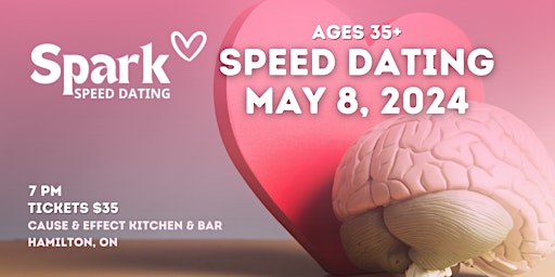 Primaire afbeelding van Heart Meet Brain Speed Dating 35+ at Cause & Effect Hamilton