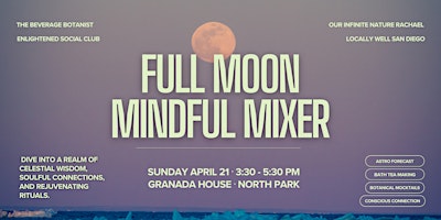 Imagem principal do evento Full Moon Mindful Mixer