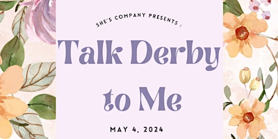 Talk Derby to Me primary image