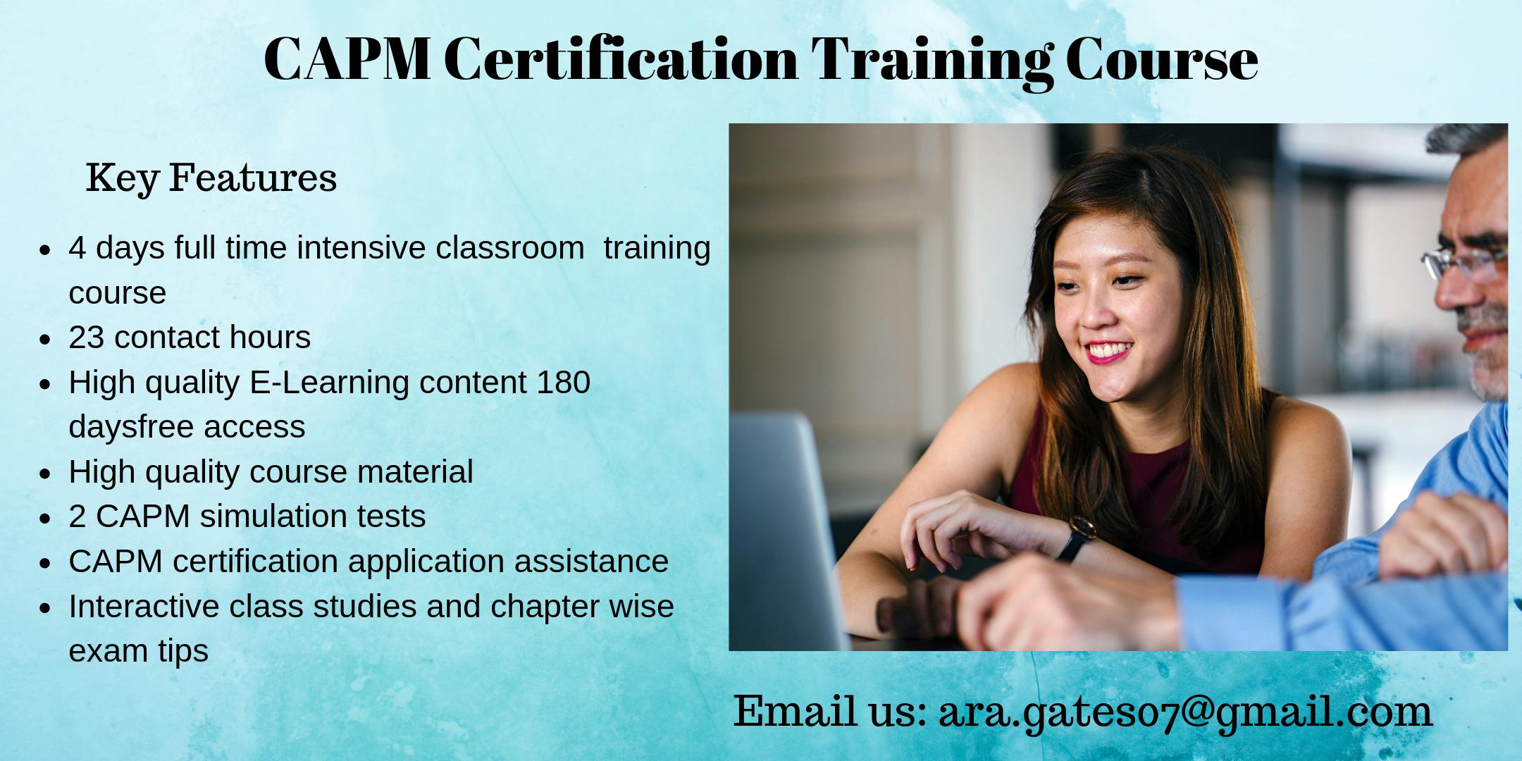 CAPM Certification Course in Corvallis, OR