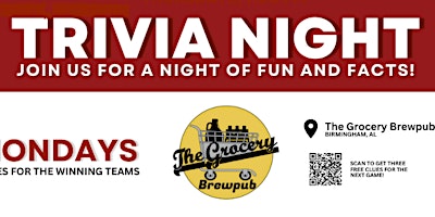 Imagem principal do evento The Grocery Brewpub Trivia Night