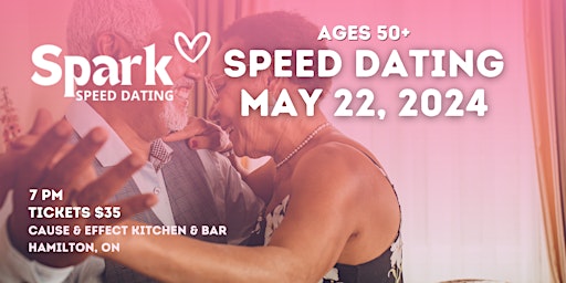 Immagine principale di Silver Sparks Speed Dating 50+ at Cause & Effect Hamilton 