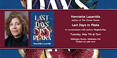 Imagem principal do evento Henriette Lazaridis presents "Last Days in Plaka"