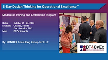 Image principale de Design Thinking For Operational Excellence - Orlando, Florida - Oct 21 - 23