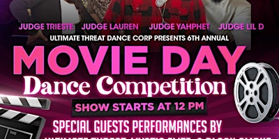 Primaire afbeelding van 6th Annual Movie Day Dance Competition