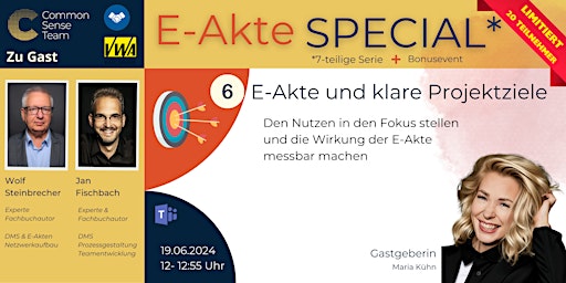 Imagen principal de E-Akte Spezial Teil 6/7: Die E-Akte und klare Projektziele