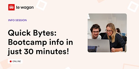 Hauptbild für Quick Bytes : Bootcamp info in just 30 minutes !